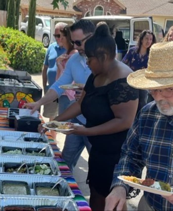 Drop-off catering buffet trays ready to serve