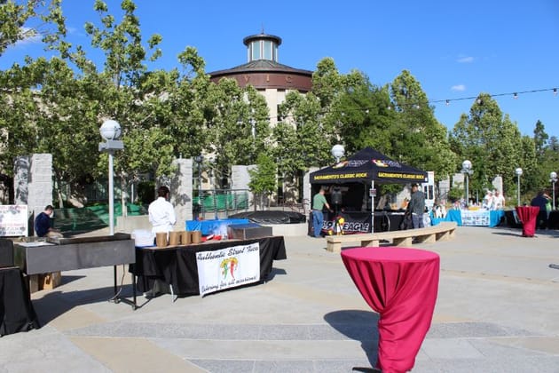 Mexican catering buffet at a Sacramento event