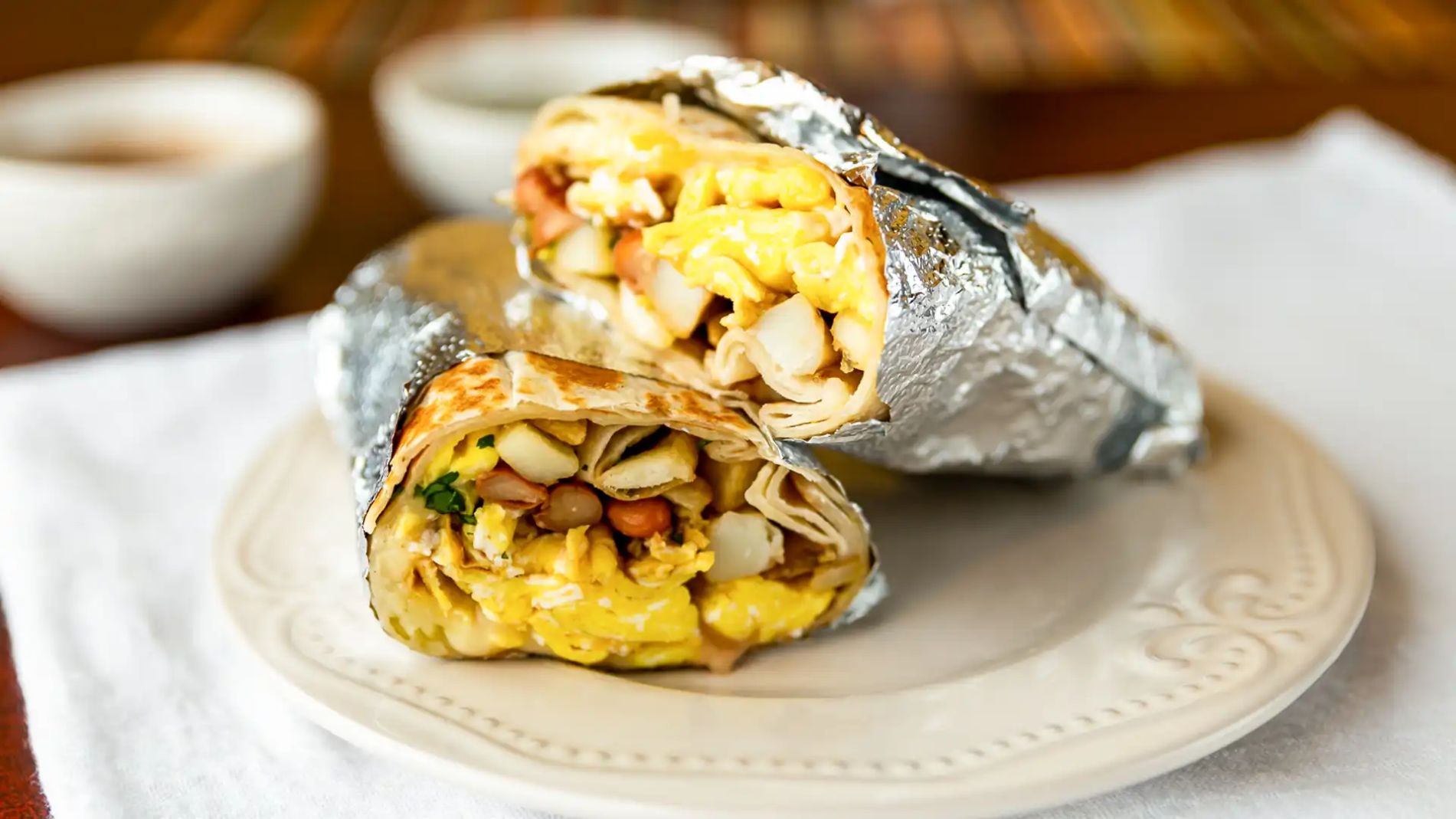 Authentic Mexican burrito