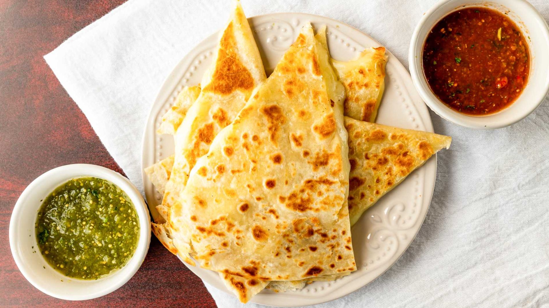 Mexican cheese quesadilla