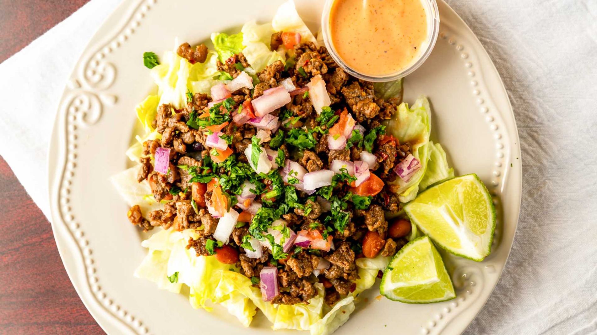 Fresh Mexican taco salad