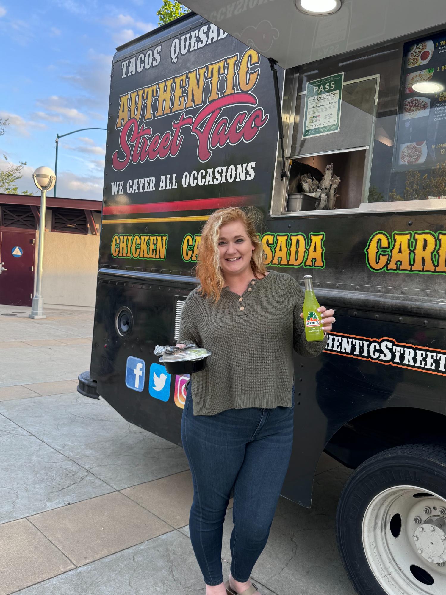 Sacramento food truck at a community event